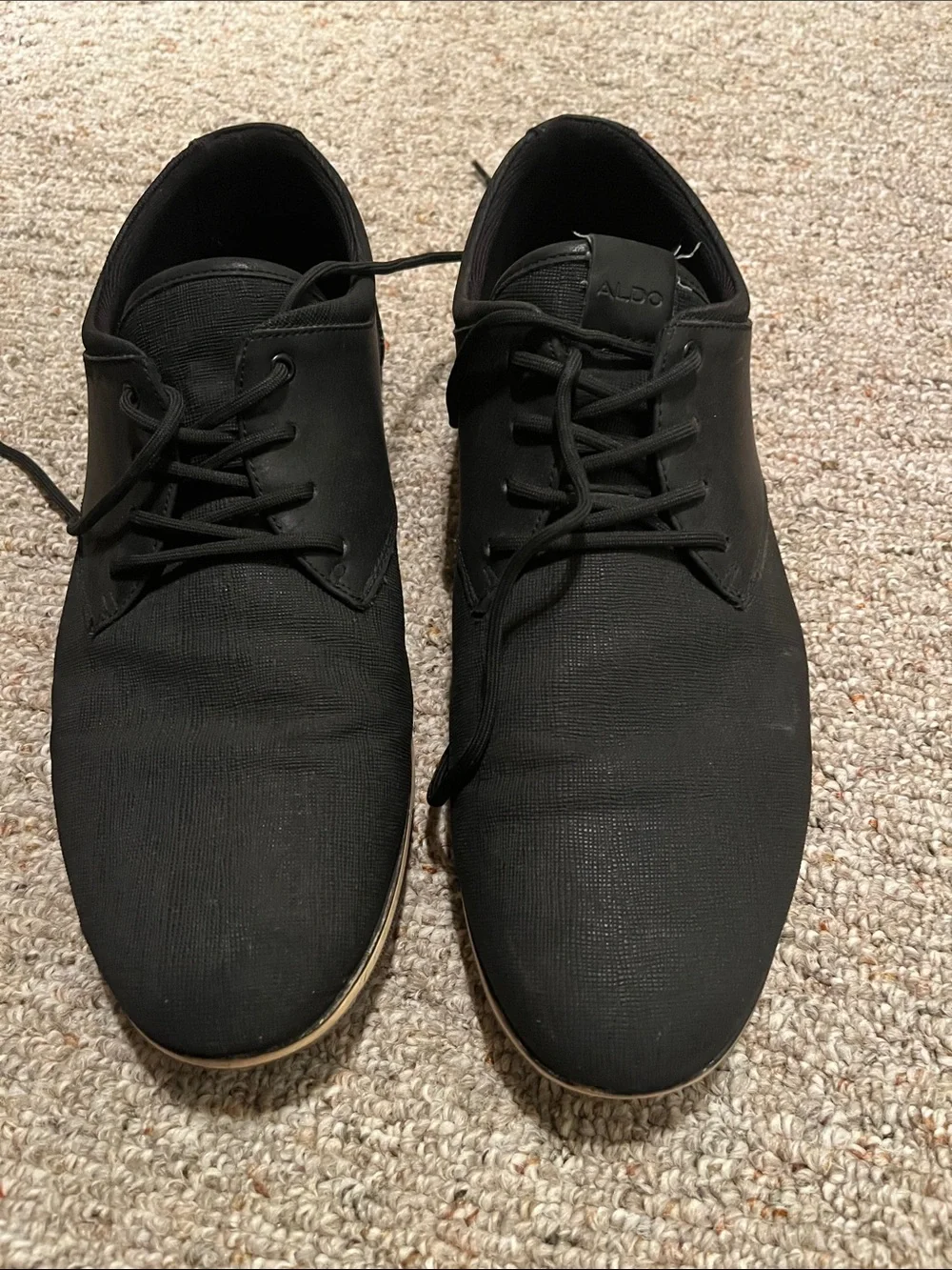 ALDO Black Men’s Lace-Up Oxford Dress Shoes, size 11